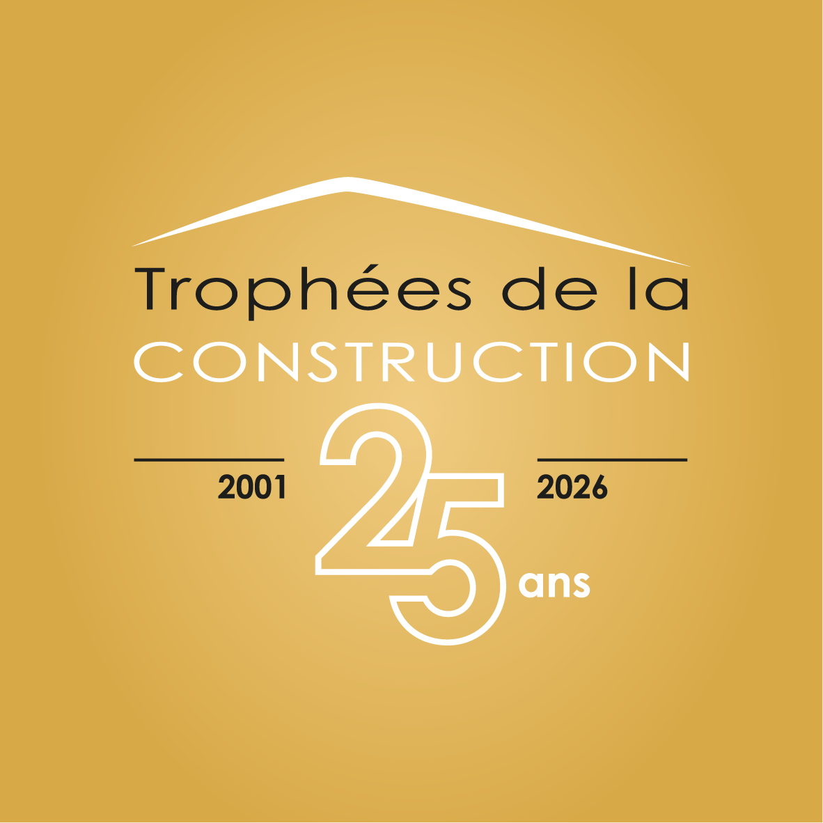 LOGO - Trophees 25 ans - Fond doré